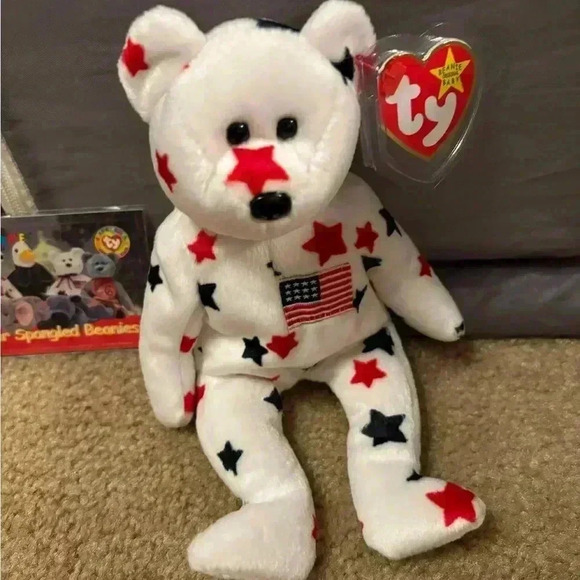 Ty Glory the Bear Plush Toy - 4188 With Card - Picture 3 of 8